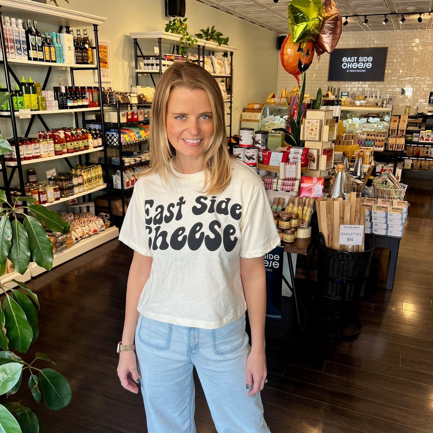 East Side Cheese Crop T-shirt