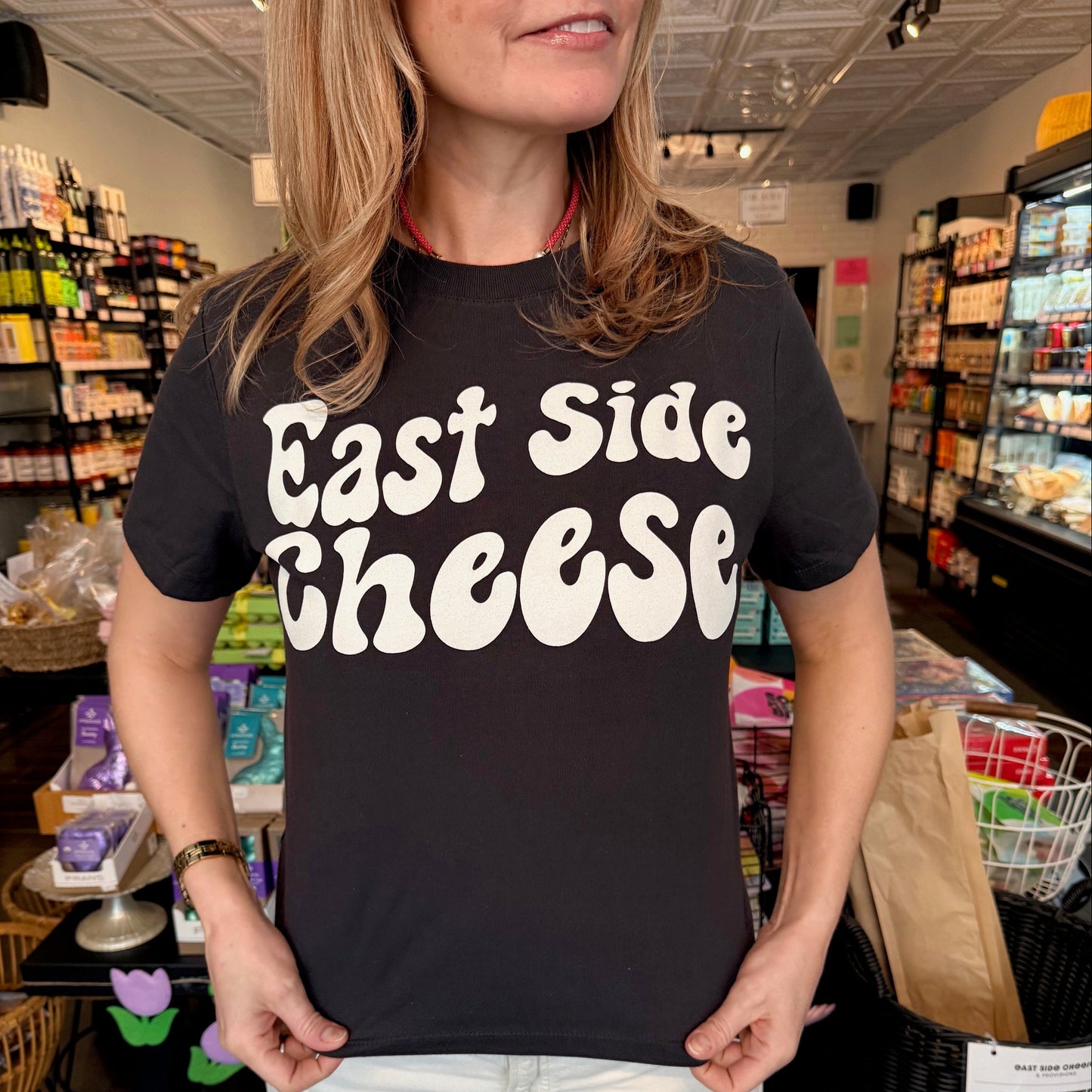 East Side Cheese Crop T-shirt